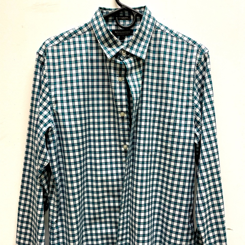 Slim-Fit Tech-Stretch Cotton Shirt